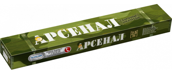 Электроды сварочные Арсенал МР-3, ф 3 мм (уп-2,5 кг) купить с доставкой в Узуново