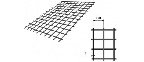 Сетка сварная (дорожная) 100х100х4мм 1,5х2м купить с доставкой в Узуново